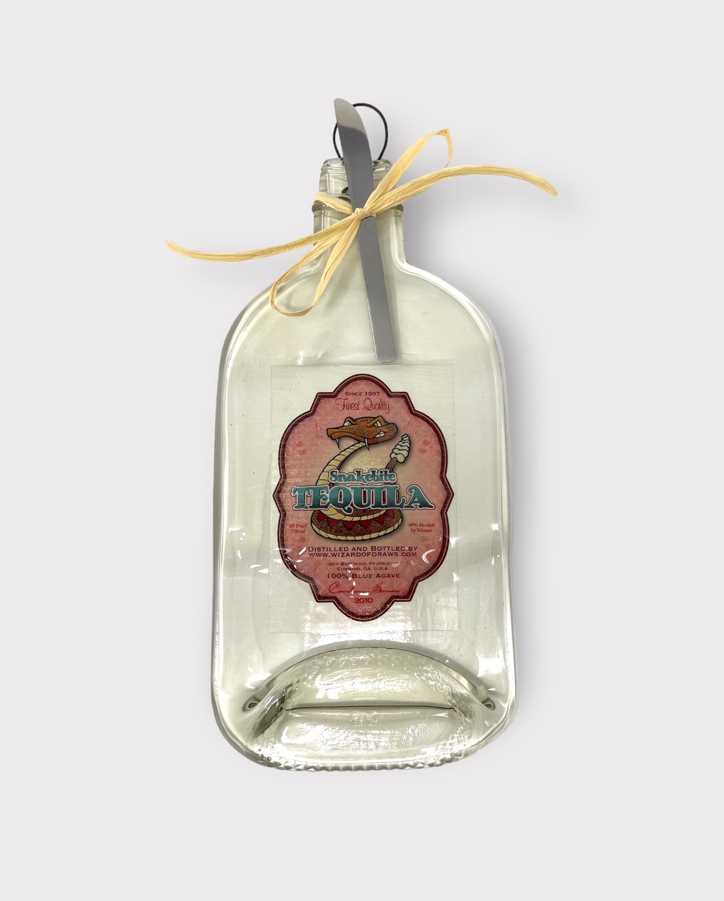 Flat Bottle Cheese Board - Snake Bite