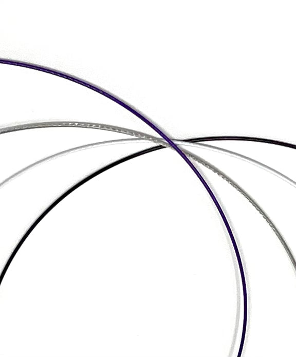 Cable Necklaces - Black, White, Stainless and Grape