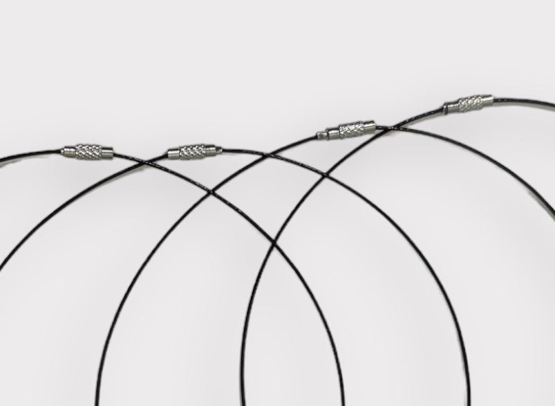 Cable Necklace - Black (4)