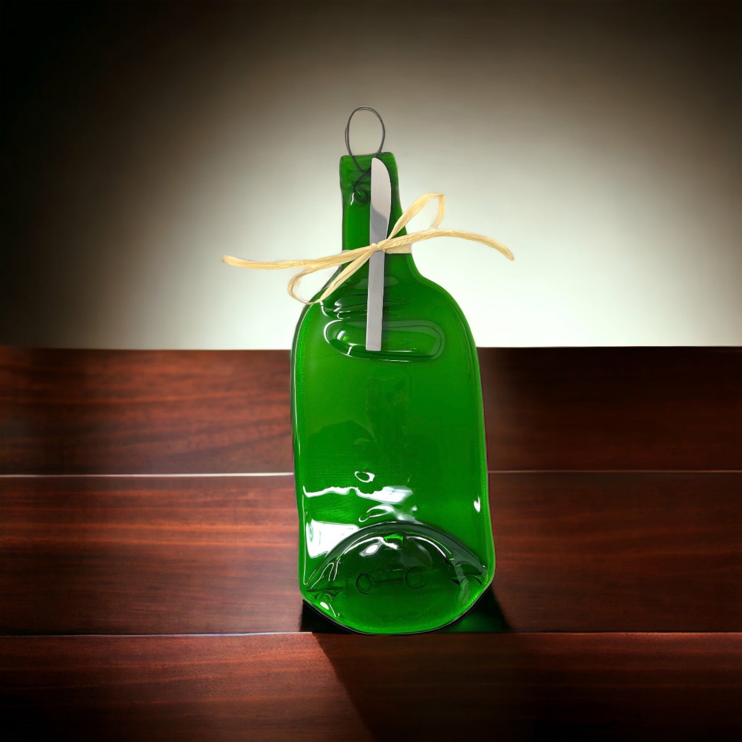 Kelly Green Flat Bottle Cheese Board