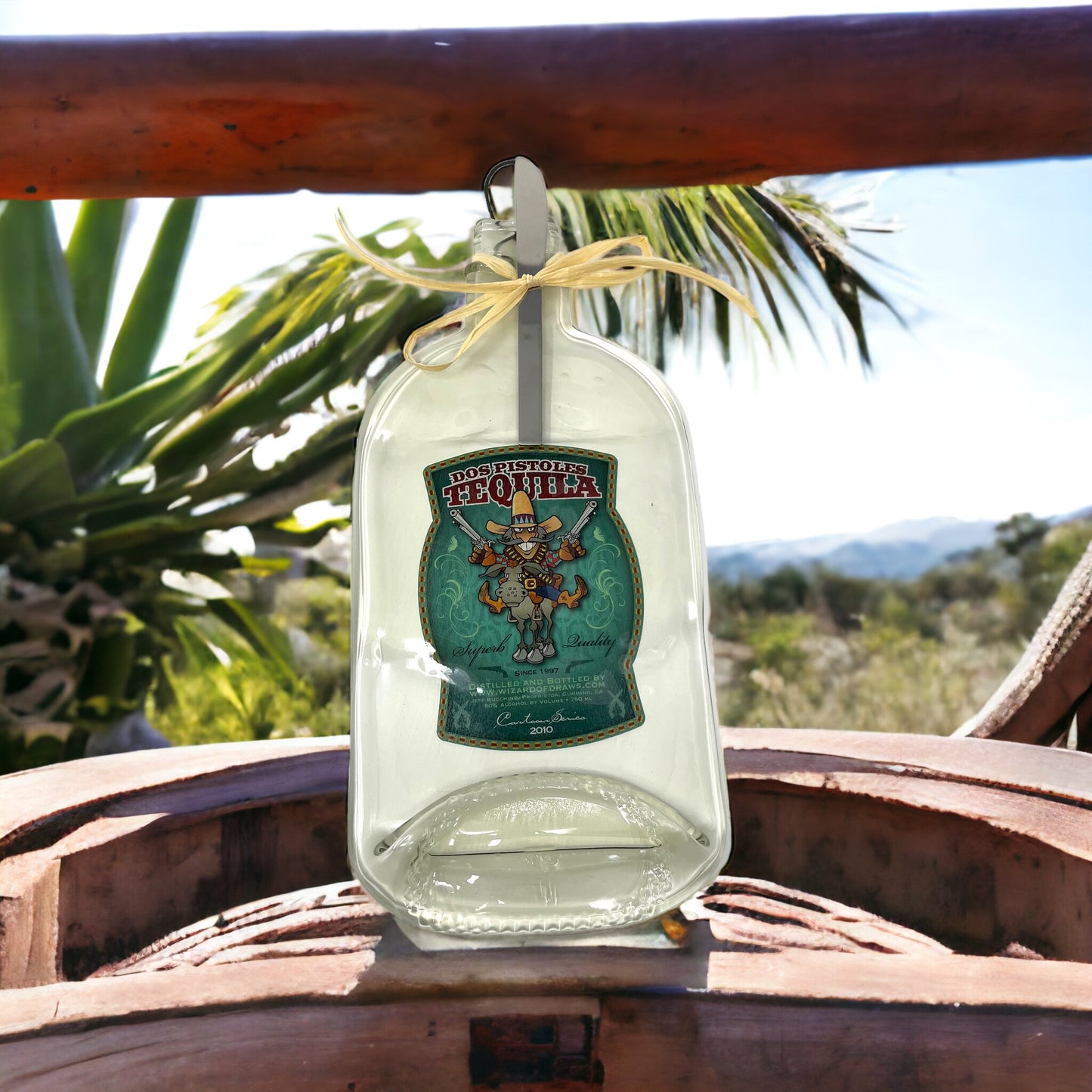 Flat Bottle Cheese Board - Dos Amigos