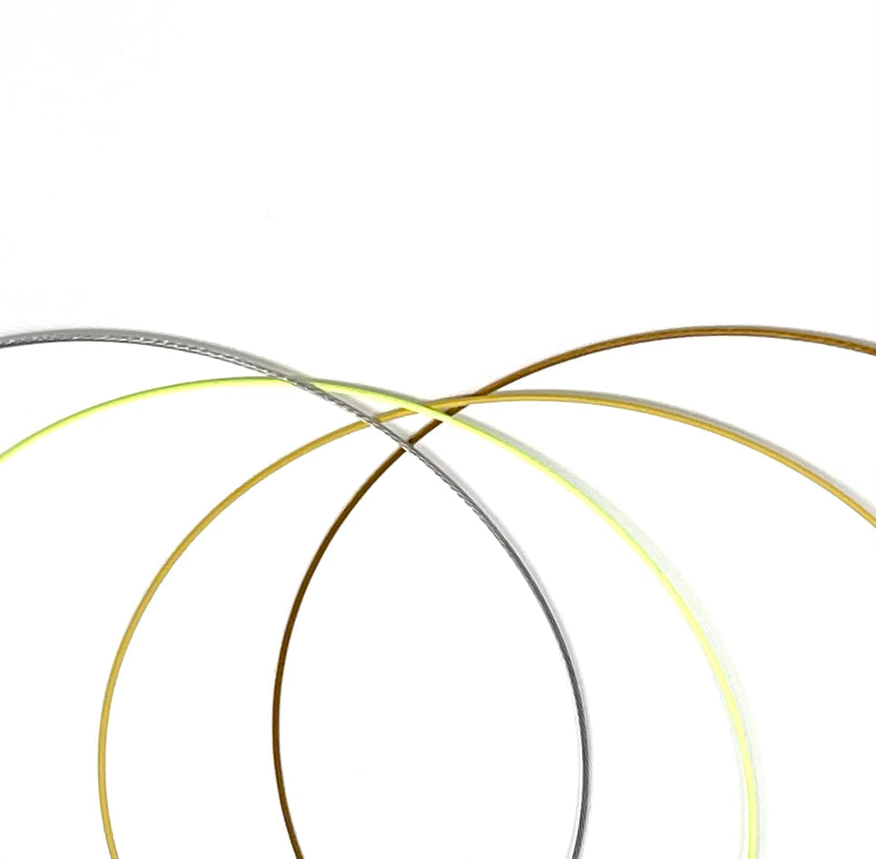 Cable Necklace - Goldenrod, Sunflower, Safety Yellow and Stainless